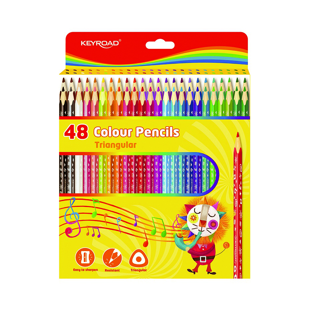 Lápis de Cor Keyroad Colour Pencils KR972504 48 Unidades
