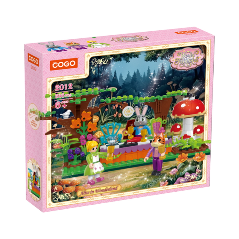 Brinquedo de Construcción Cogo World Folrtales Alice IN Wonderland 2012 368 Peças