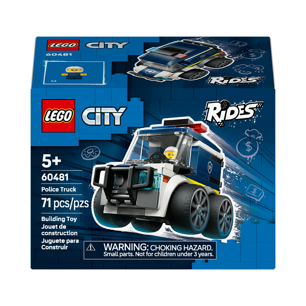 Brinquedo de Construção Lego City Rides Police Truck 60481 71 Peças