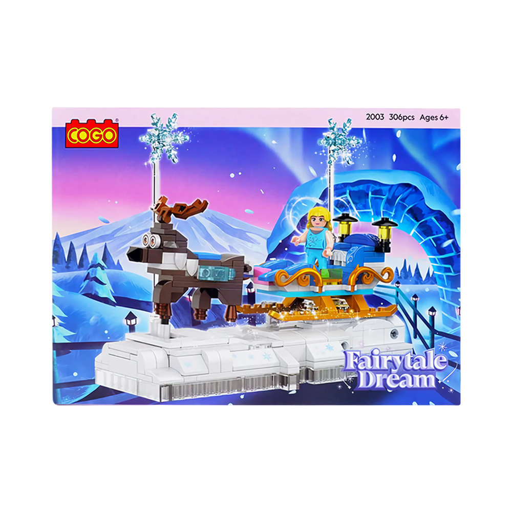 Brinquedo de Construção Cogo Fairytale Dream Sled 2003 306 Peças
