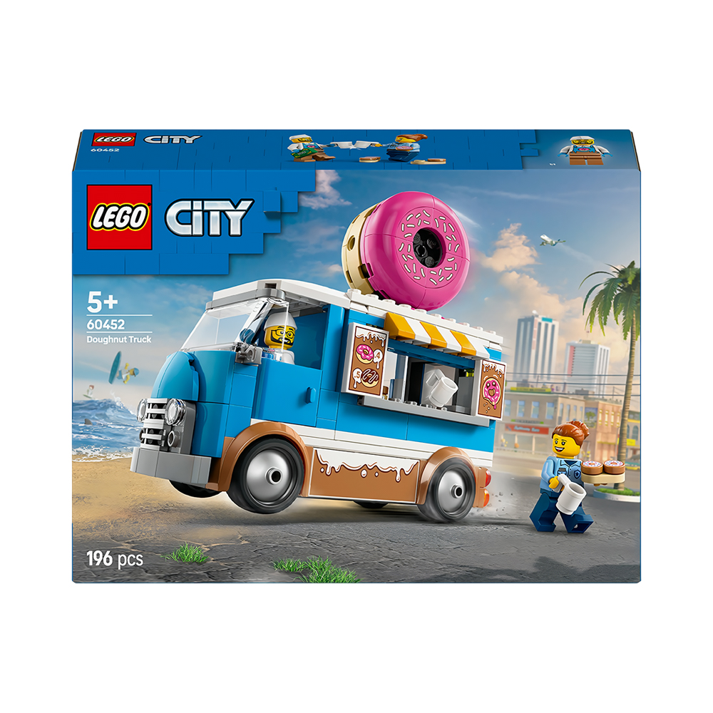 Brinquedo de Construção Lego City Donut Truck 60452 196 Peças