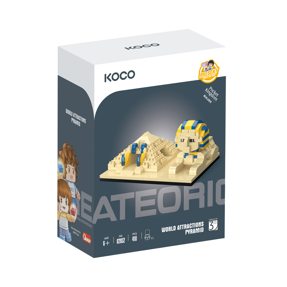 Brinquedo de Construção Nasa Koco World Attractions Pyramid 02052 410 Peças