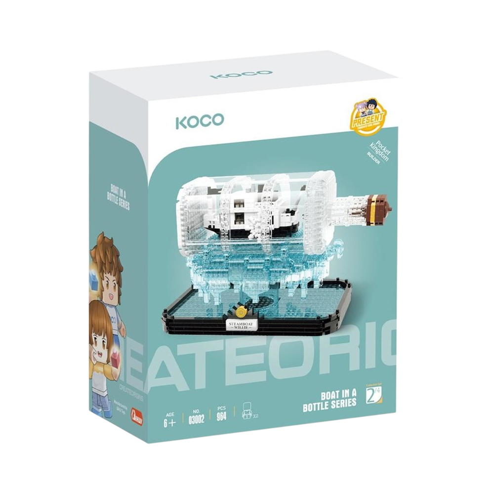 Brinquedo de Construção Nasa Koco Boat IN a Bottle Series 03002 964 Peças