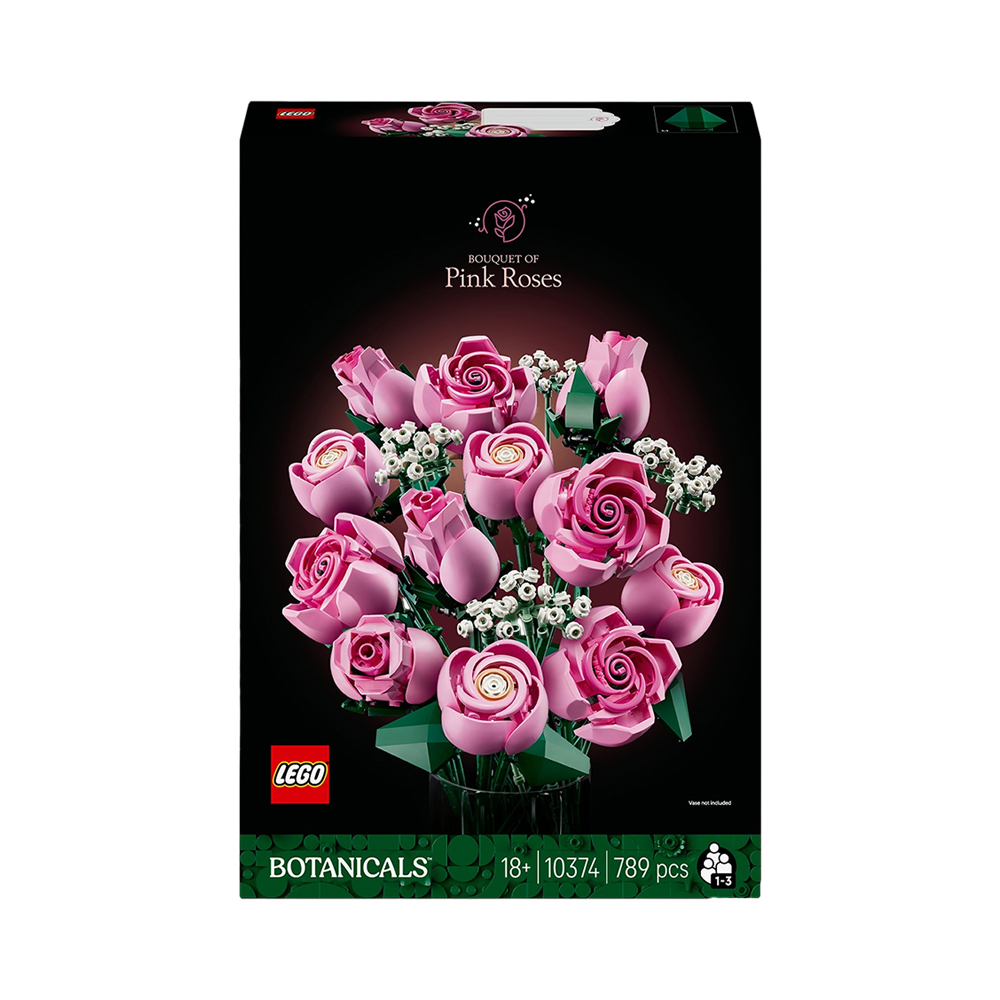 Brinquedo de Construção Lego Botanicals Bouquet OF Pink Roses 10374 789 Peças