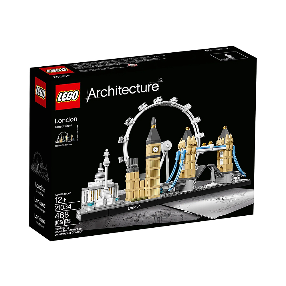 Brinquedo de Construção Lego Architecture Londres 21034 468 Peças