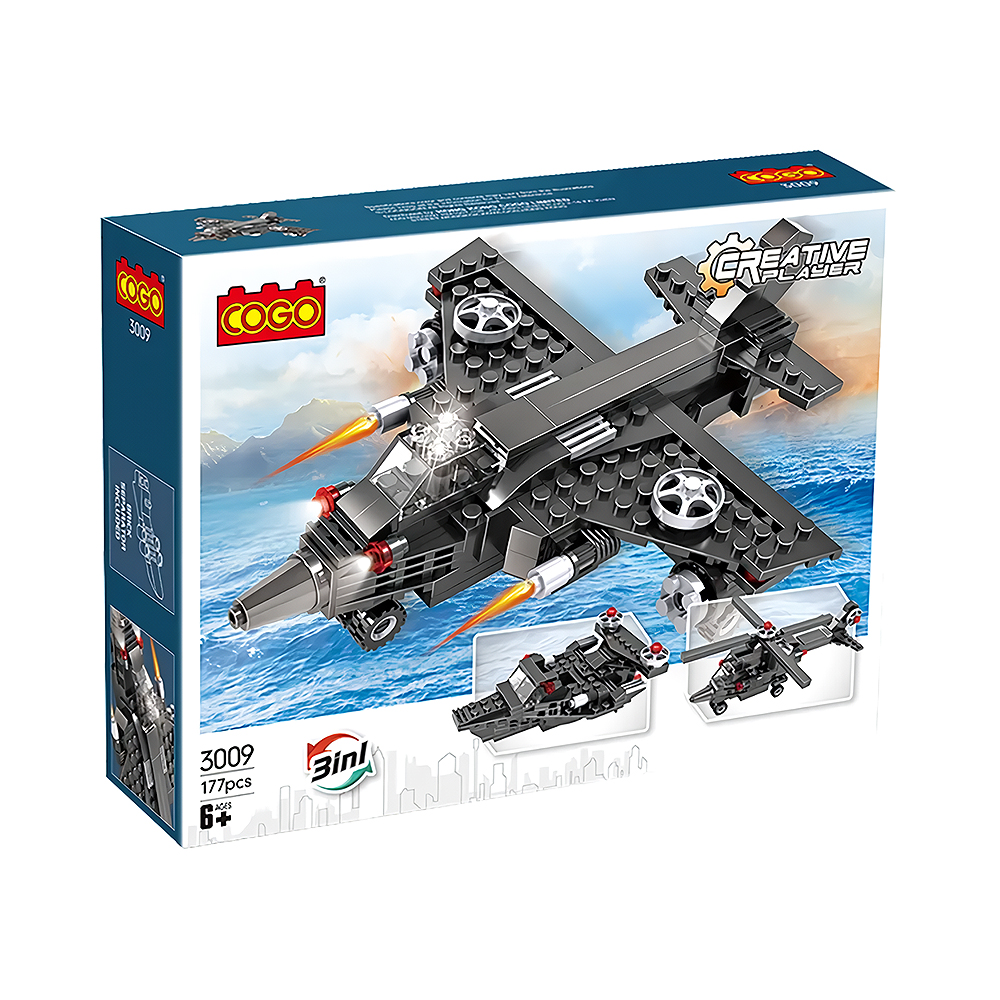Brinquedo de Construção Creative Player 3 em 1 3009 177 Peças