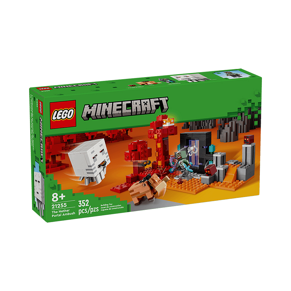 Brinquedo de Construção Lego Minecraft The Nether Portal Ambush 21255 352 Peças