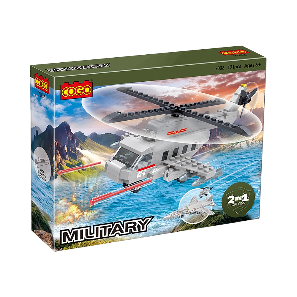Brinquedo de Construção Cogo Military 2 em 1 7006 191 Peças