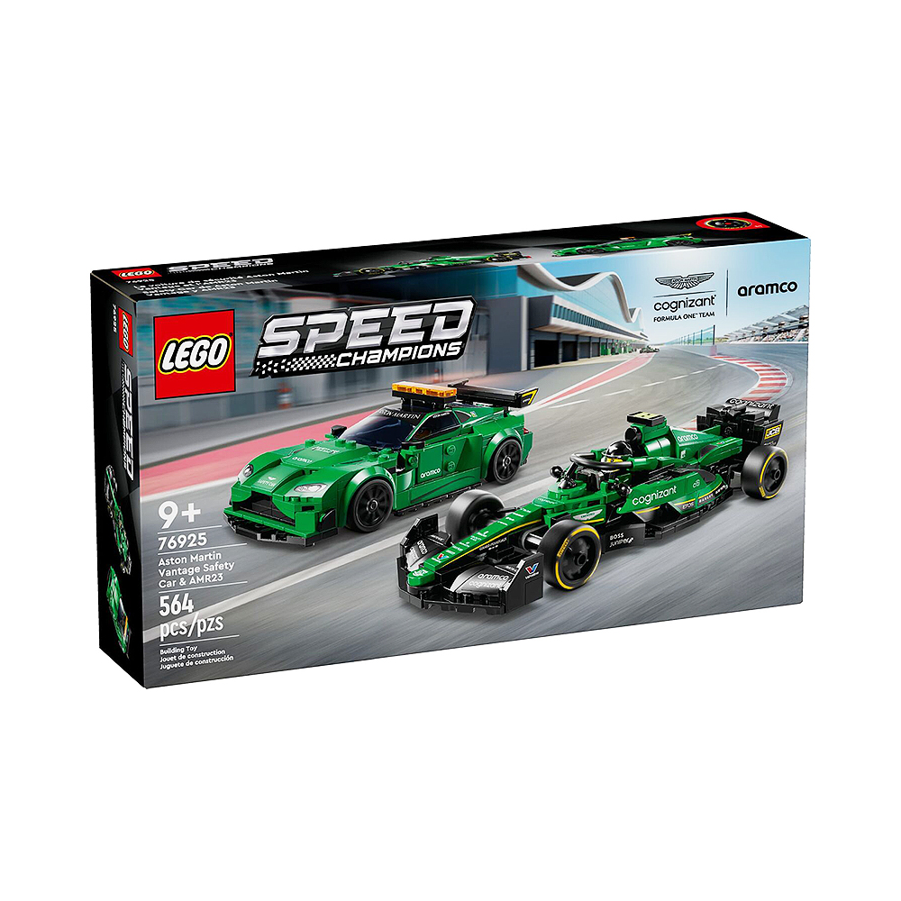 Brinquedo de Construção Lego Speed Champions Aston Martin Vantage Safety Car & AMR23 76925 564 Peças