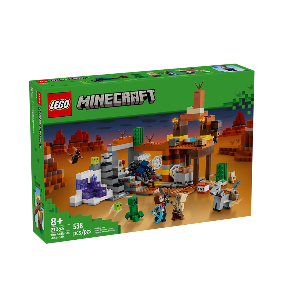 Brinquedo de Construção Lego Minecraft The Badlands Mineshaft 21263 538 Peças