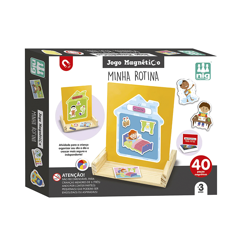 Jogo Magnético Nig Brinquedos Minha Rotina 0466