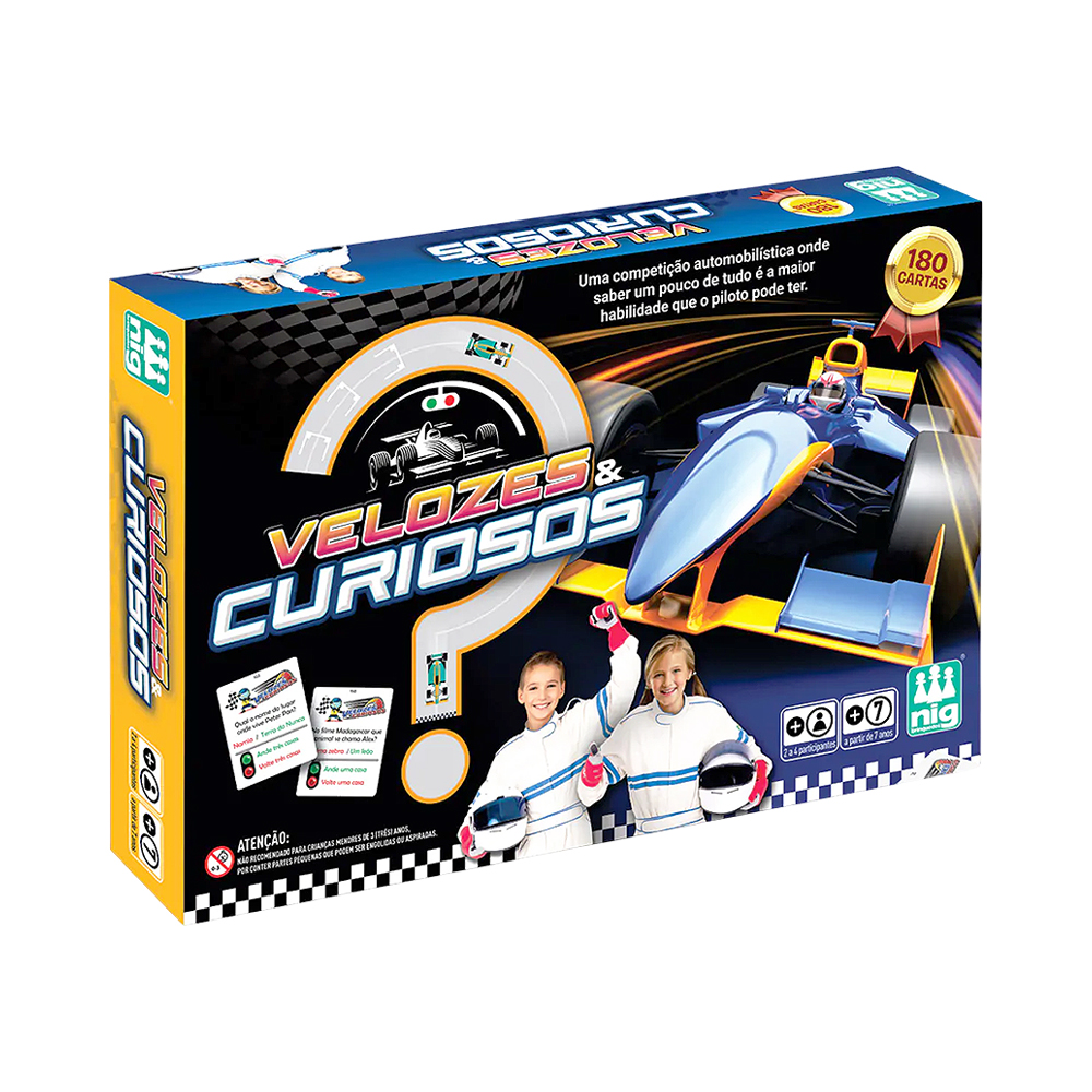 Jogo de Mesa Nig Brinquedos Velozes &amp; Curiosos 1185