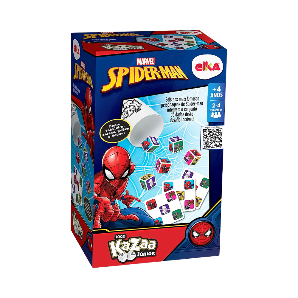 Jogo de Mesa Elka Marvel Spider-man Kaaza Júnior 1243