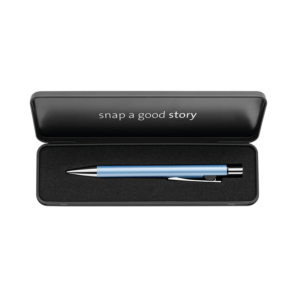 Caneta Pelikan Snap a Good Story Frosted Blue 1270