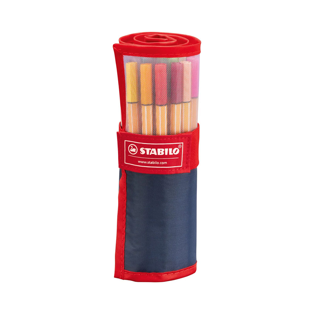 Caneta Marcadora Stabilo Fineliner Point 88 8825-021 0,4MM 25 Unidades