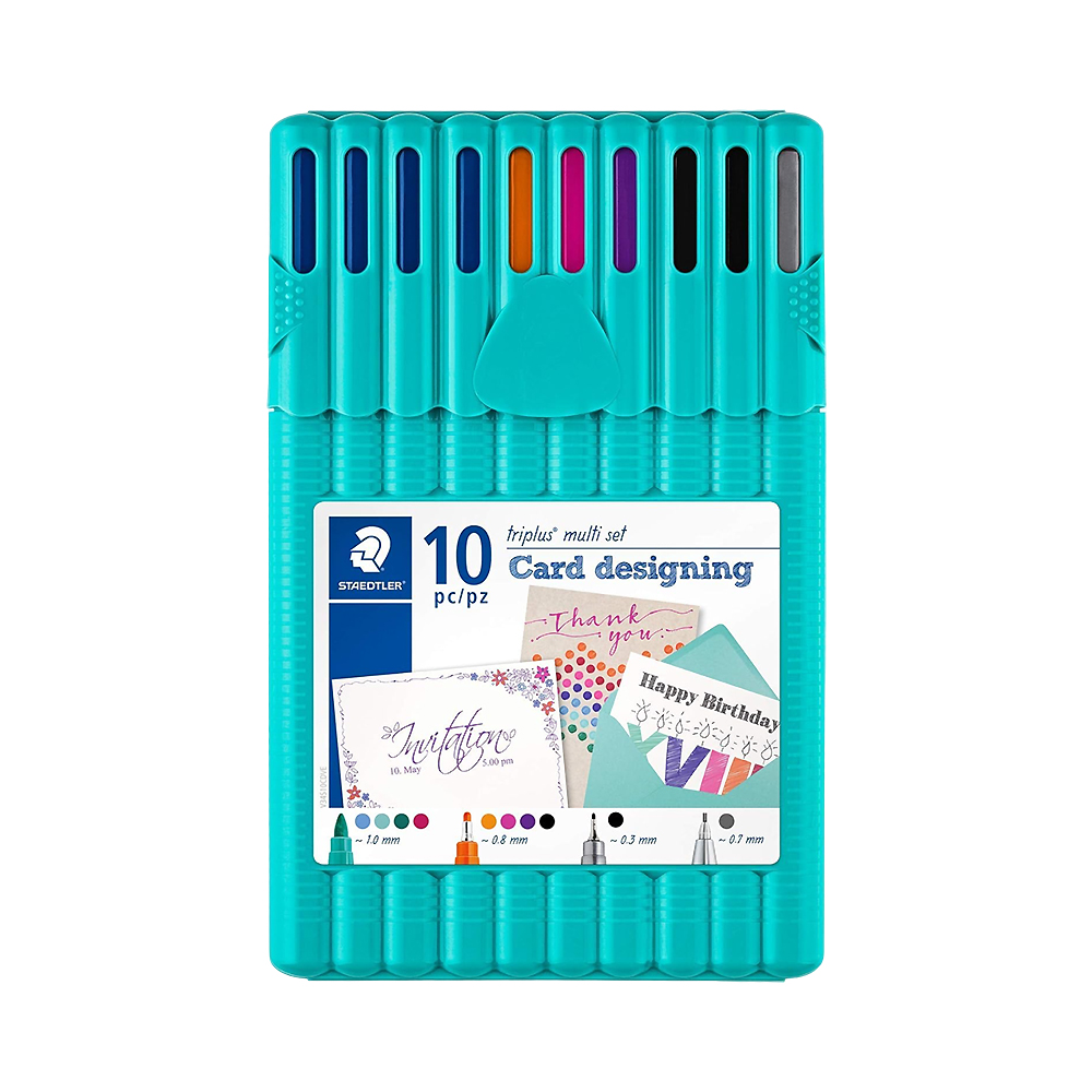Kit Staedtler Triplus Multi Card Designing 34 SB10CD 10 Peças