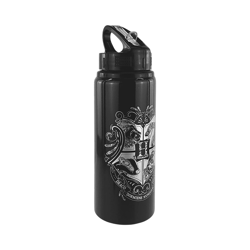 Garrafa com Canudo Stor Wizarding World Harry Potter 01092 Preto 710ML