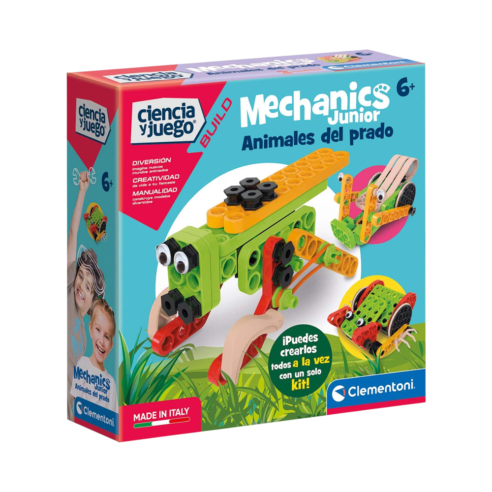 Kit de Jogo Clementoni Ciencia Y Juego Build Mechanics Junior Animais do Prado 55371