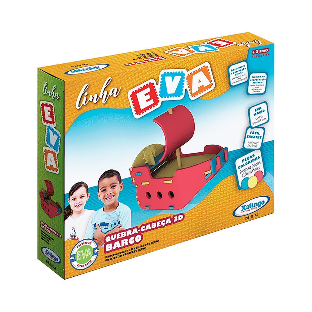 Quebra-cabeça 3D Xalingo Eva Barco 5317.6 14 Peças