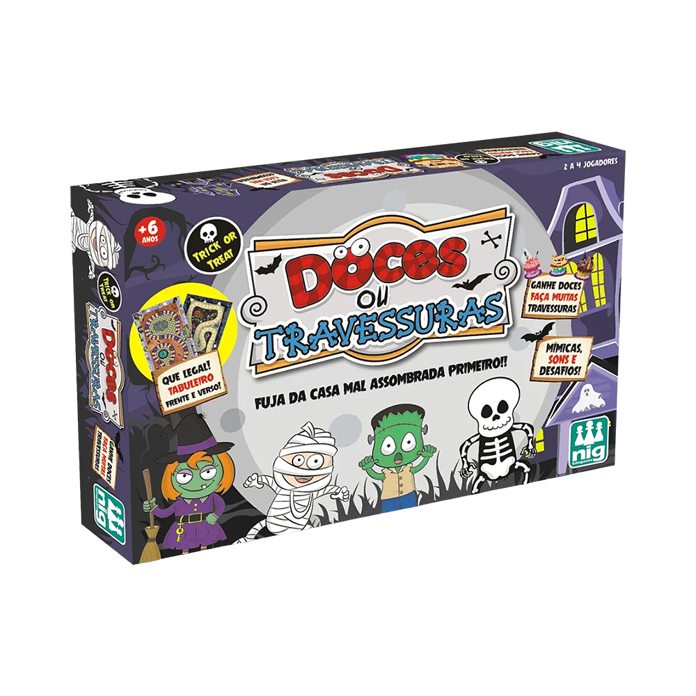 Jogo de Mesa Nig Brinquedos Doces OU Travessuras 1181