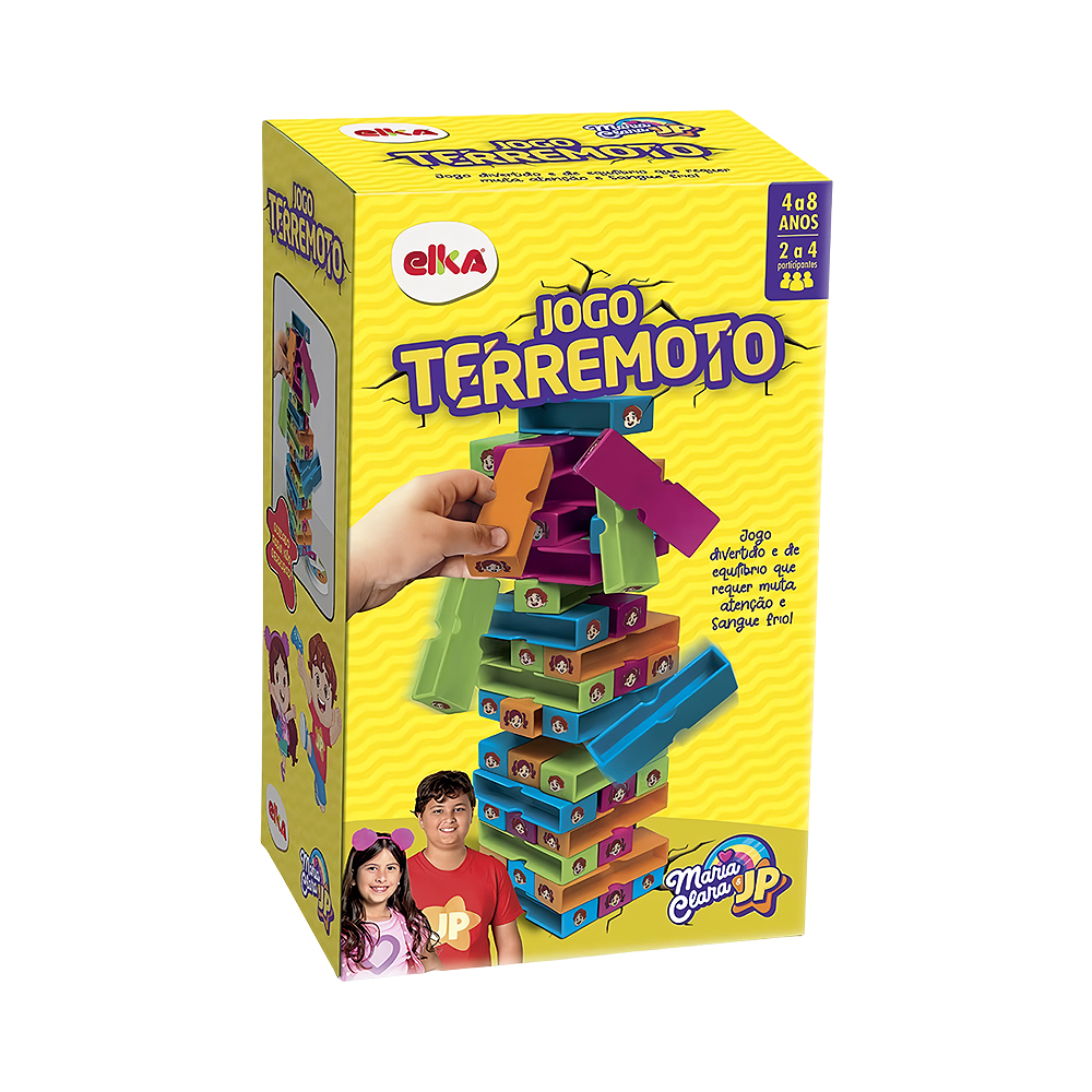 Jogo de Mesa Elka Maria Clara &amp; JP Terremoto 1159