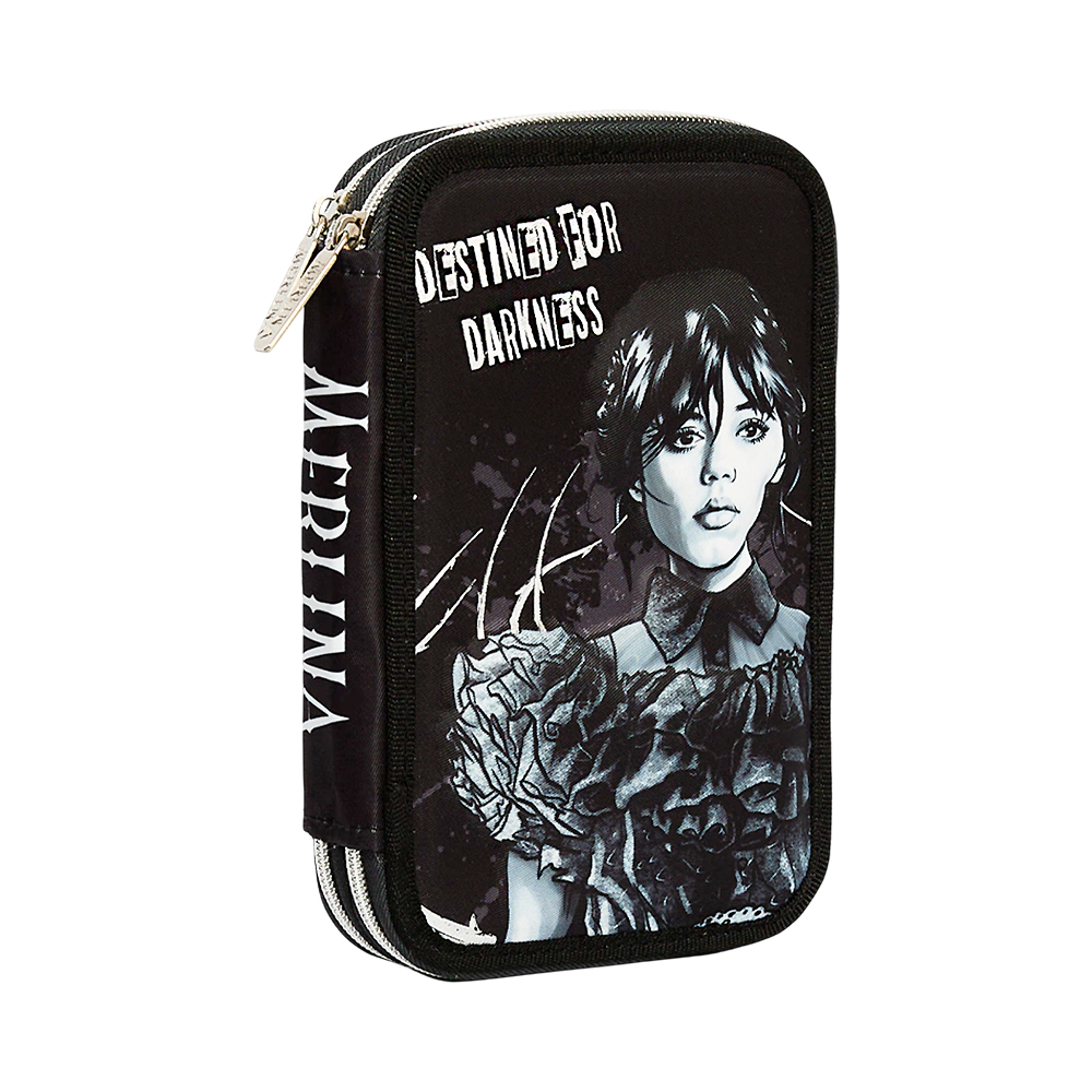 Estojo Mooving Merlina 1521249 Preto