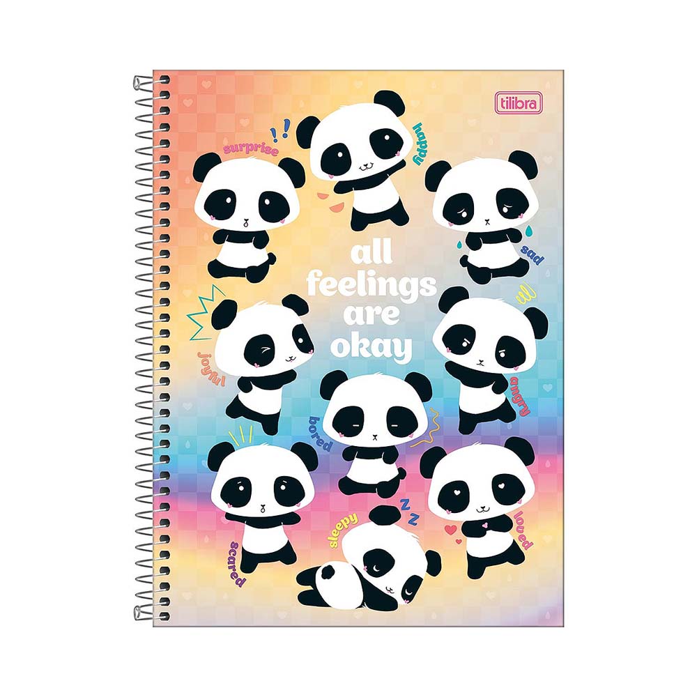 Caderno Universitário Tilibra Lovely Friend 350970 256 Folhas Sortido 1 Peça