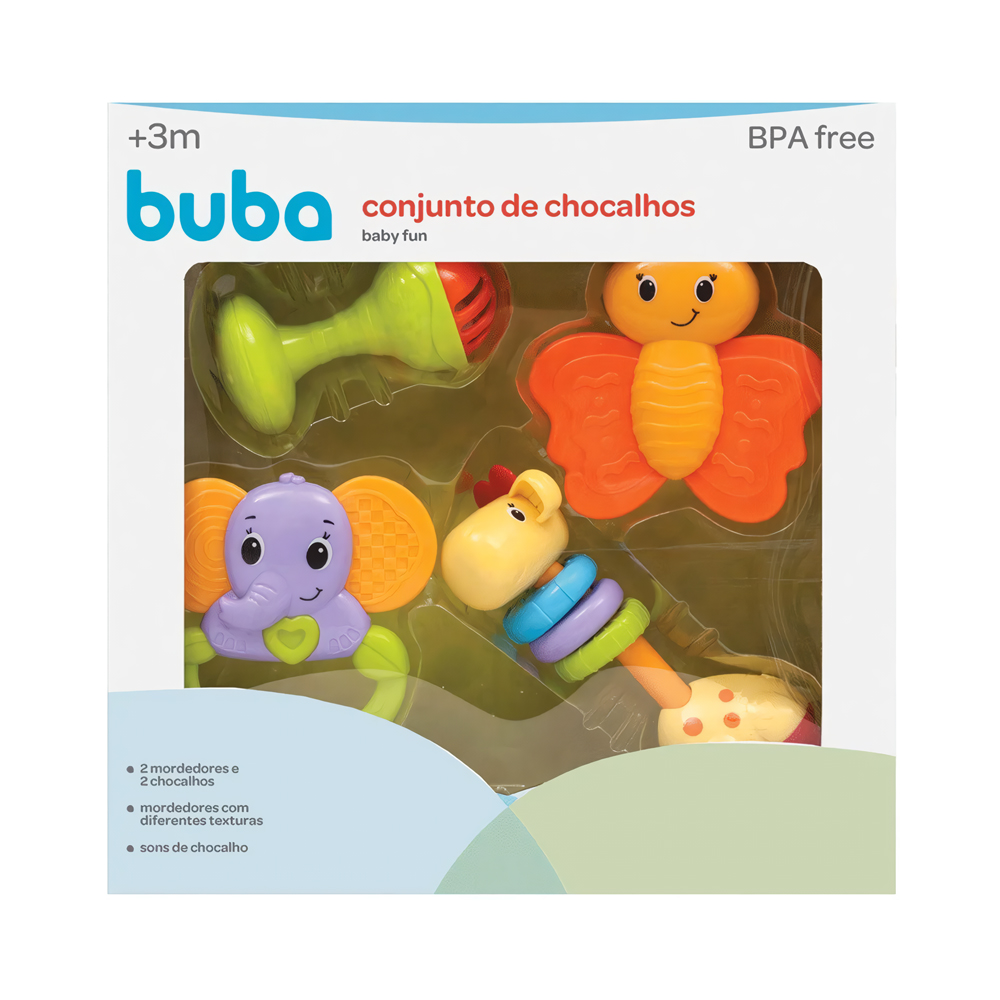 Chocalhos e Mordedores Baby Fun Buba 10650