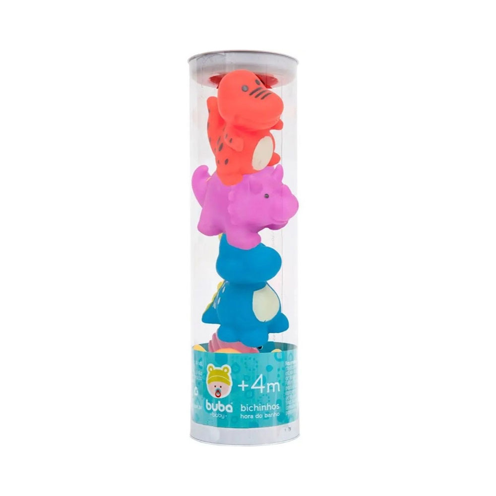 Kit de Brinquedos para Banho Buba 10743 Dino Tubo