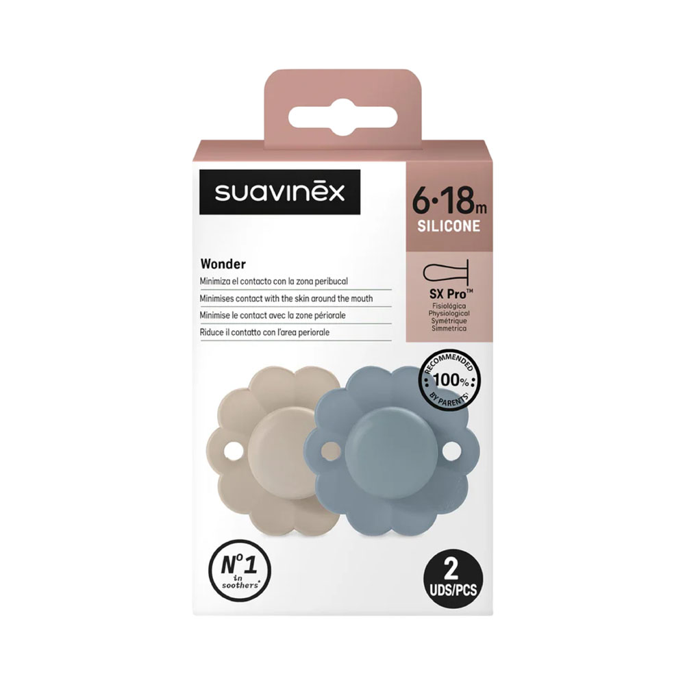 Chupete Fisiológico Wonder SX PRO 6-18 M 2 Piezas Suavinex 84444