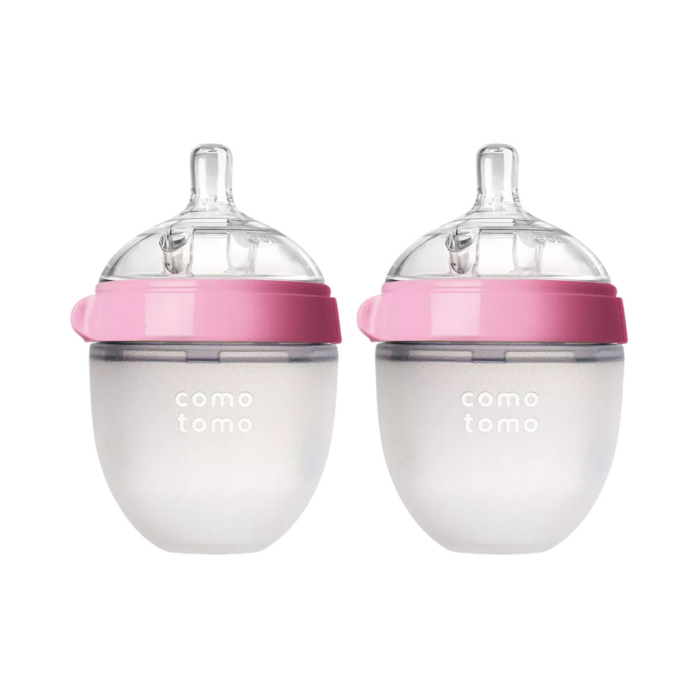 Biberão 2 Peças Pink 150ML Comotomo 0029 0-3M