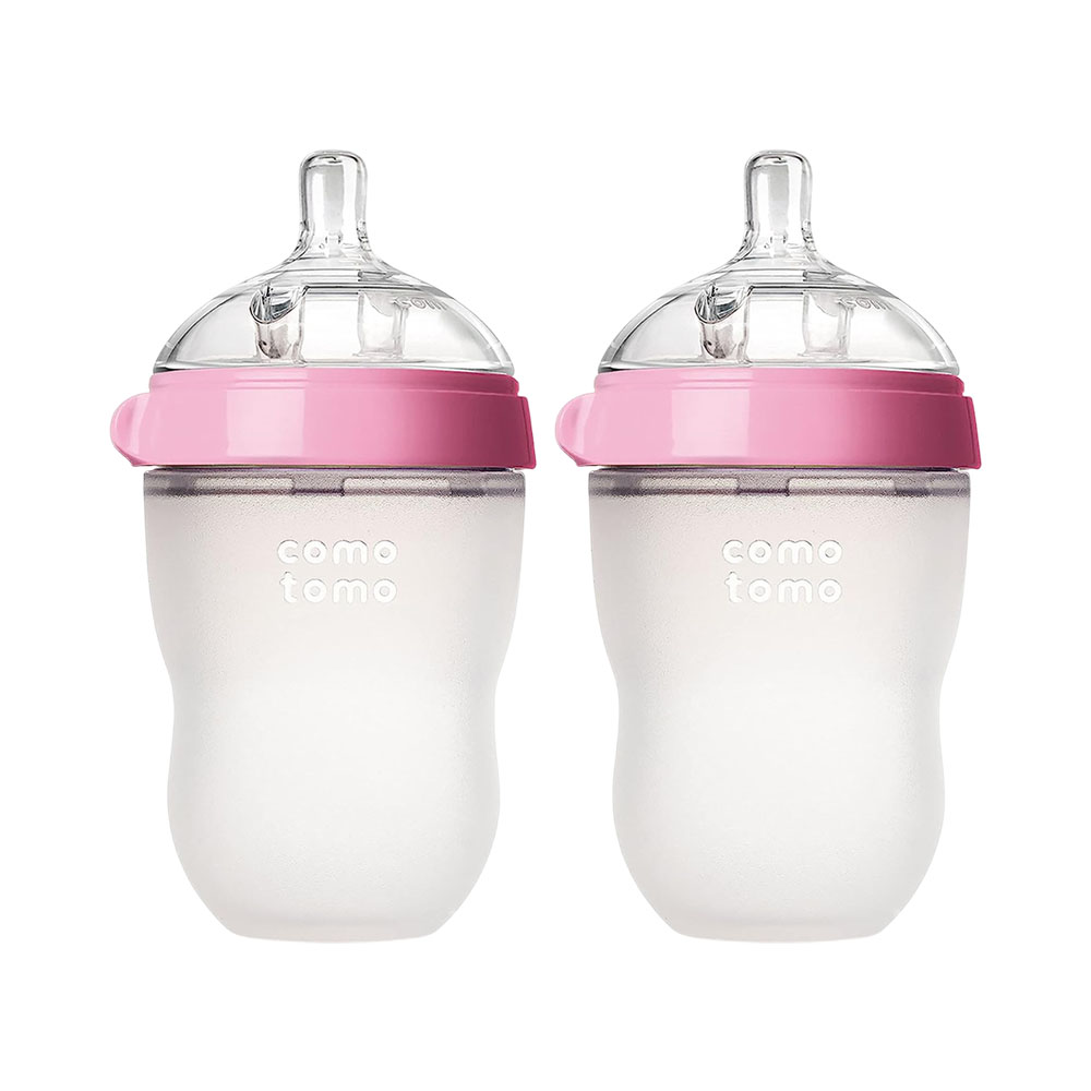 Biberón 2 Piezas Pink 250ML Comotomo 0043 3M+