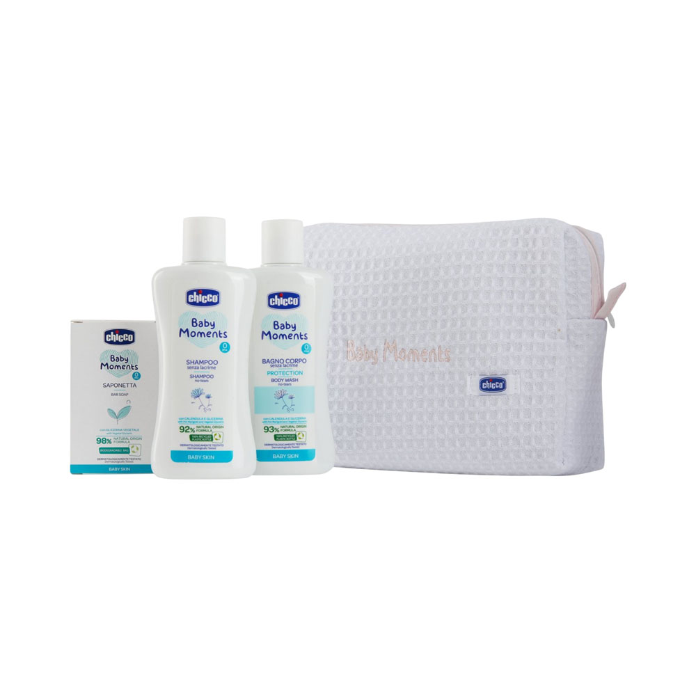 Conjunto de Banho com Estojo Rosa Chicco 8807