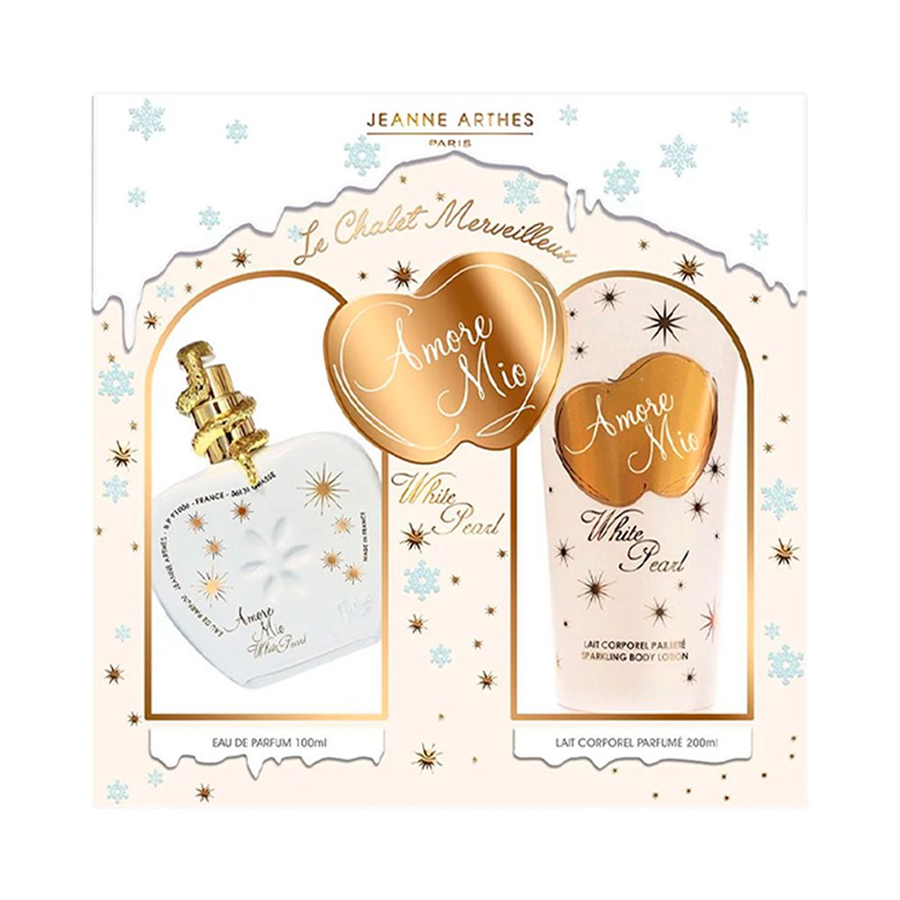Kit Perfume Jeanne Arthes Amore Mio White Pearl 2 Peças