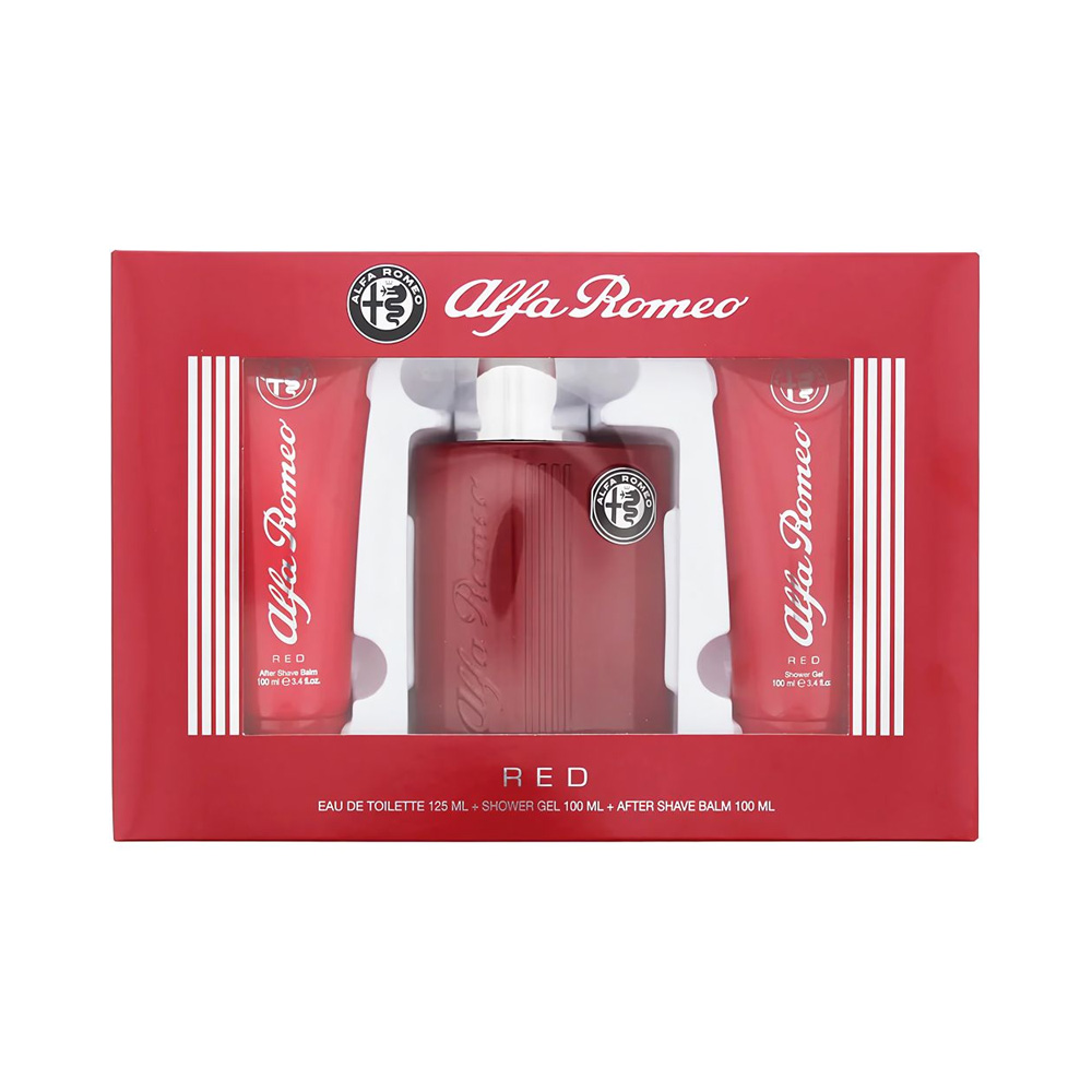Kit Perfume Lamborghini Alfa Romeo Red Edt 3 Peças
