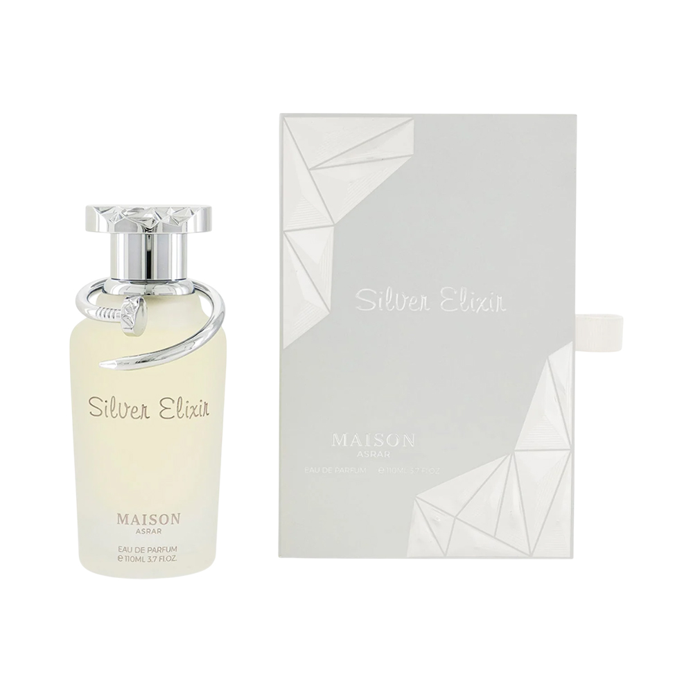 Perfume Maison Asrar Silver Elixir Eau de Parfum 110ML