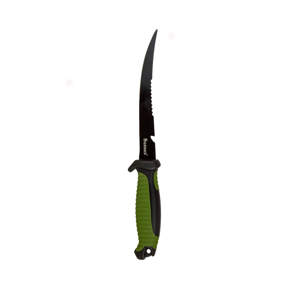 Faca de Pesca Sumax SU-2506-V 16,5CM Verde
