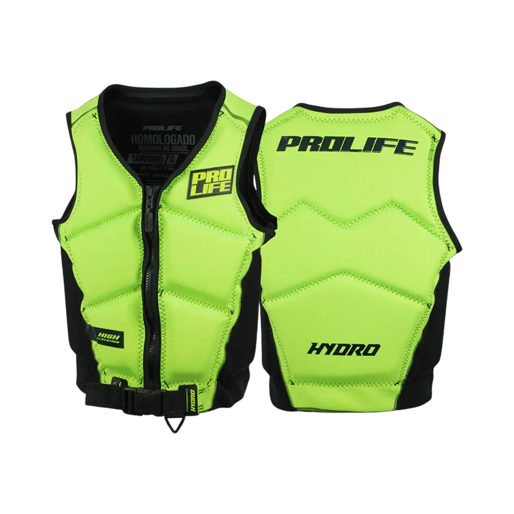 Colete Salva-vidas Prolife Homologado Hydro Amarelo Fosforescente