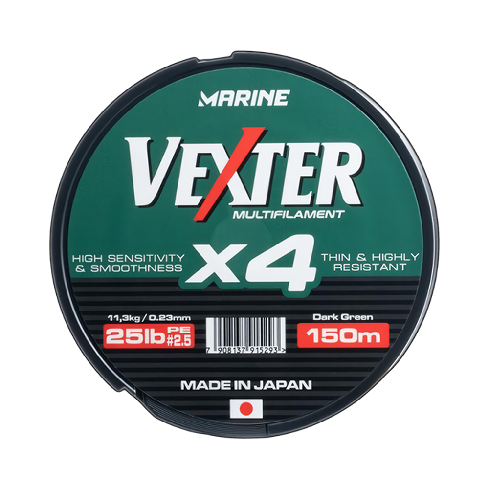 Hilo de Pesca Marine Vexter 13.6KG 0.25MM 300M Verde
