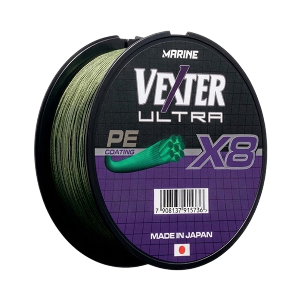 Hilo de Pesca Marine Vexter Ultra X8 6,8KG 0.12MM 300M Verde