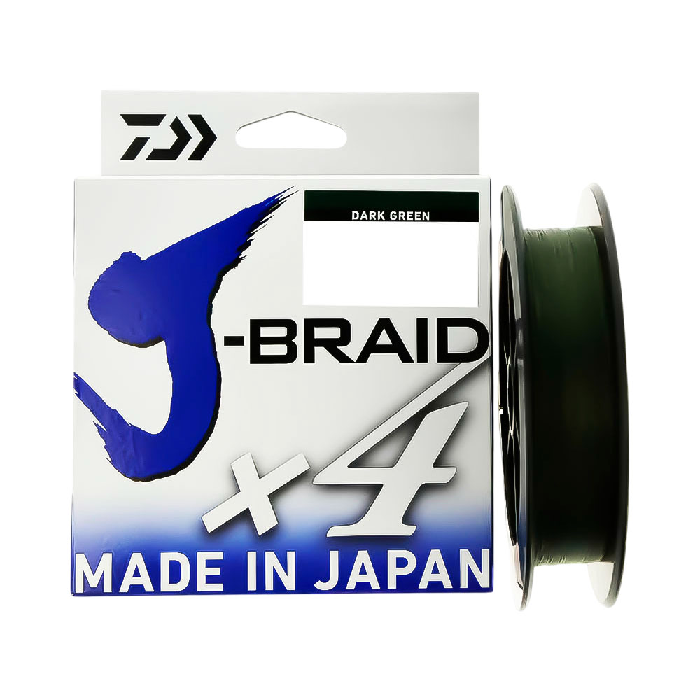 Linha de Pesca Daiwa J-braid 4X 6,8KG 0,19MM 270M Green