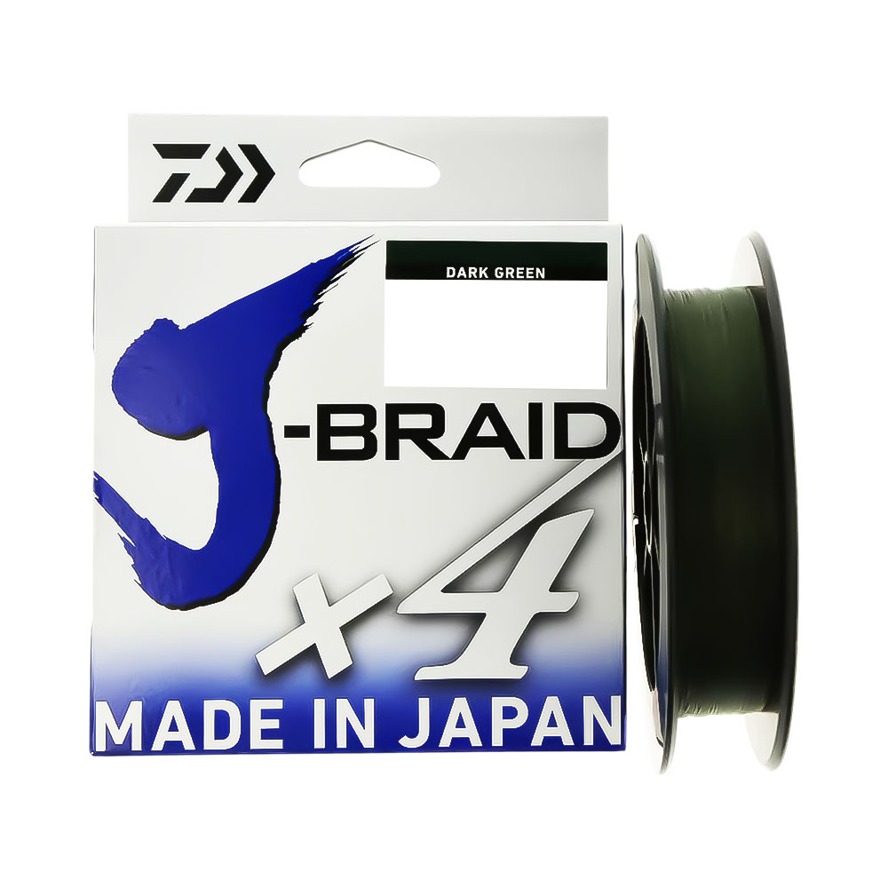 Linha de Pesca Daiwa J-braid 4X 13,60KG 0.25MM 270M Green