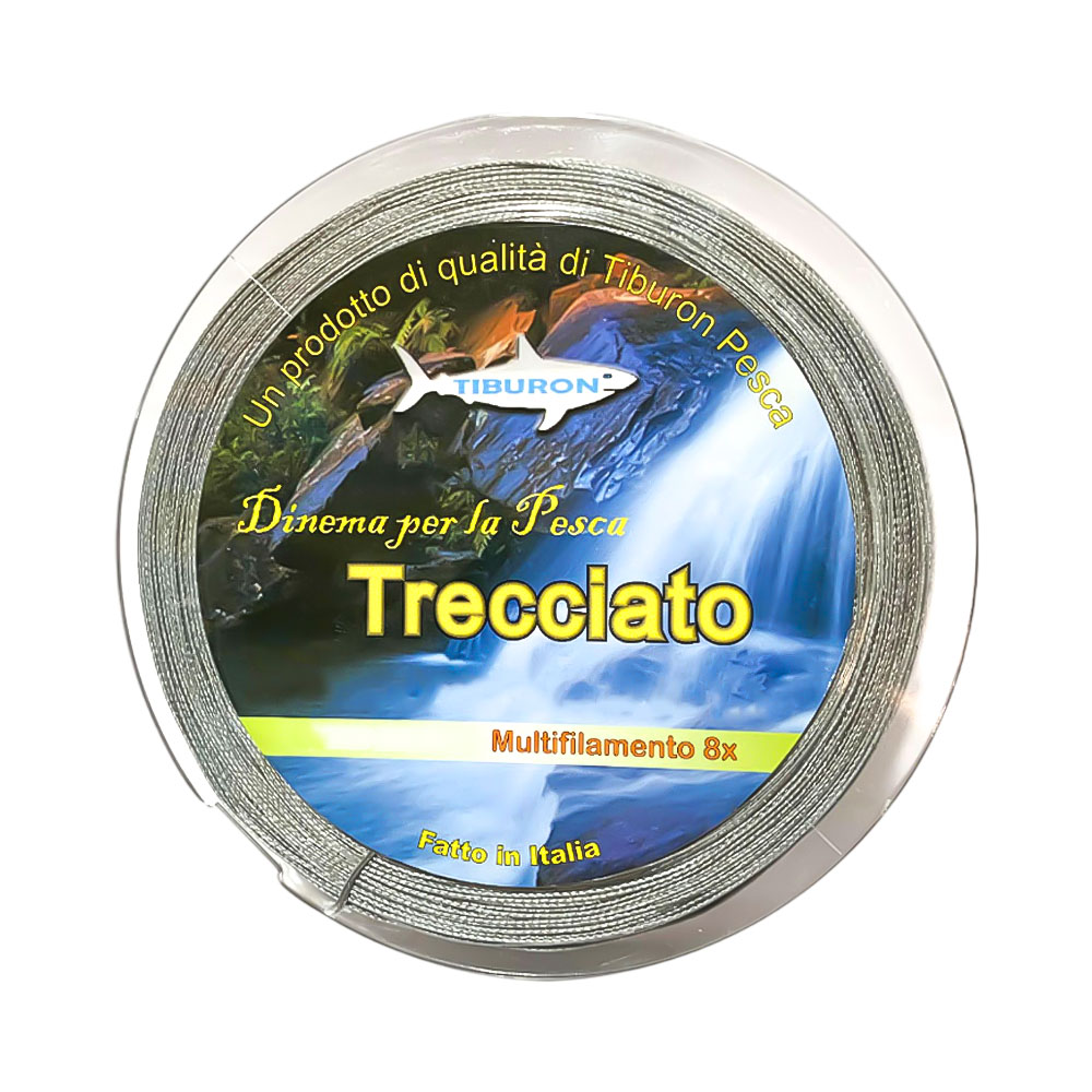 Linha de Pesca Tiburon Trecciato Multifilamento 8X 22KG 0,30MM 300M Gray