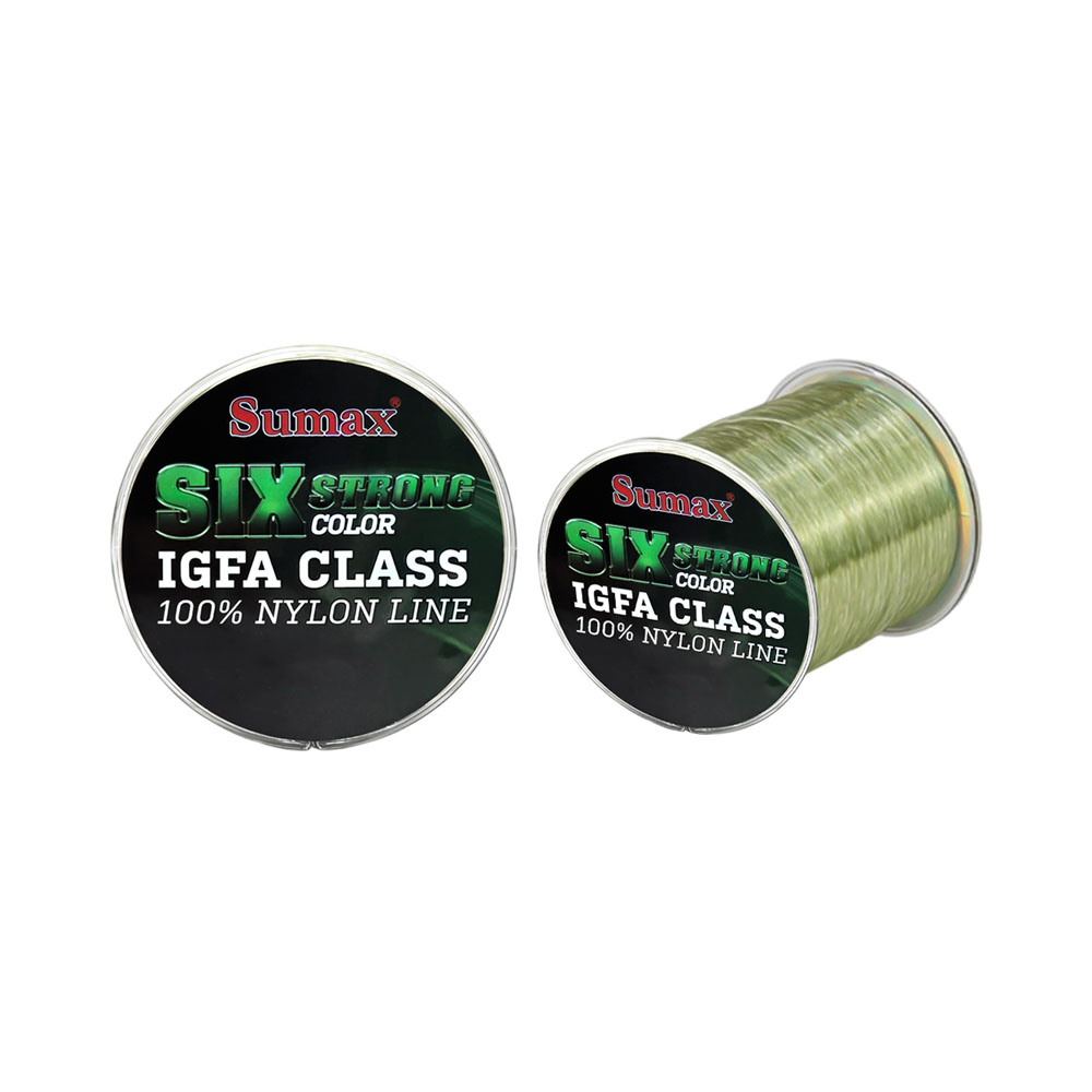 Linha de Pesca Sumax Six Strong Monofilamento 31,7KG 0,60MM 400M Verde