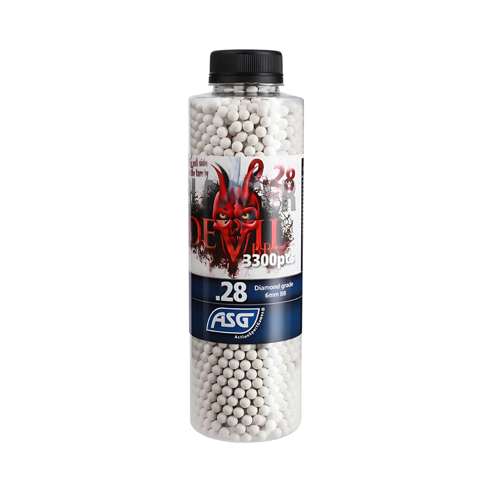 Pellet de Airsoft Asg Blaster Devil 19412 6MM 0,28GR Branco 3300 Peças