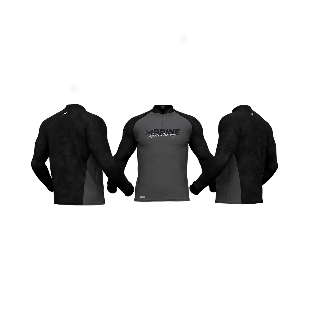 Camisa de Pesca Marine Explorer Sem Capuz Cinza