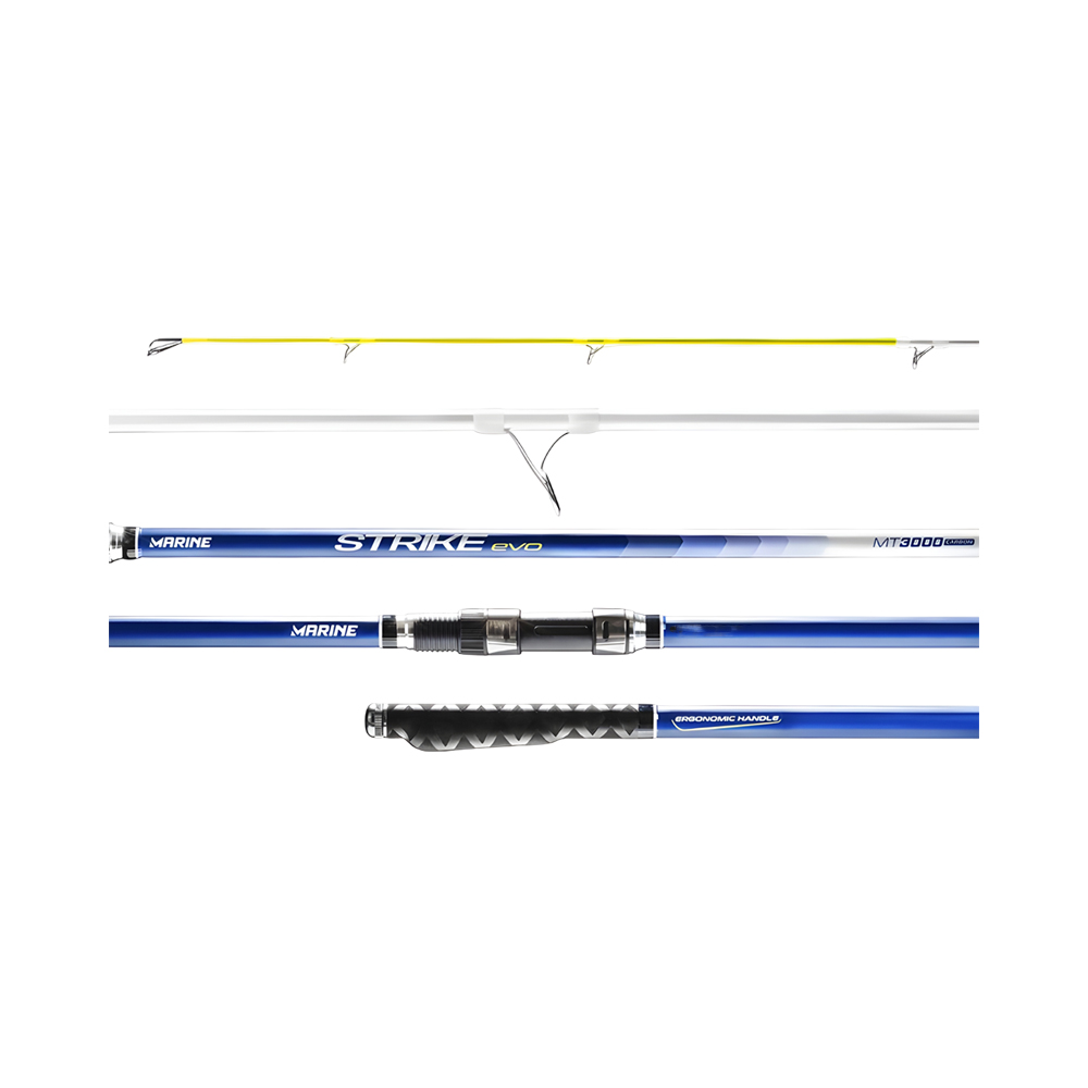 Vara para Carretilha Marine Strik Evo SELC-3903 100-200GR 3,90M 3 Partes
