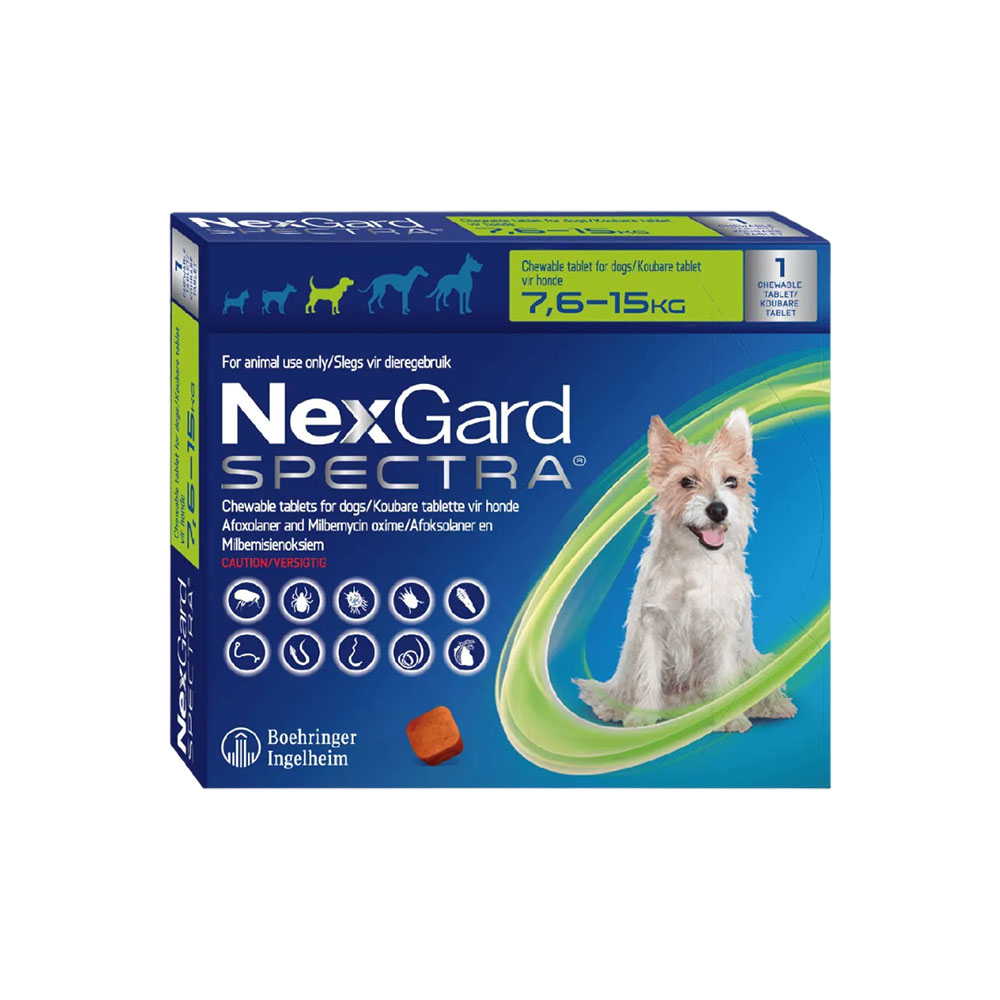 Antiparasitário Nexgard Spectra 7.6-15KG 1 Tablete