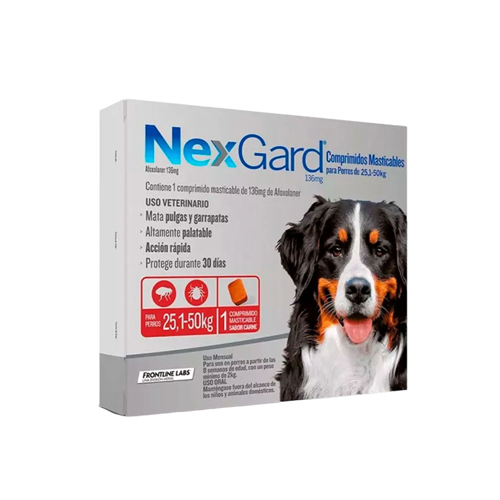 Antiparasitário Nexgard 25.1-50KG 1 Tablete