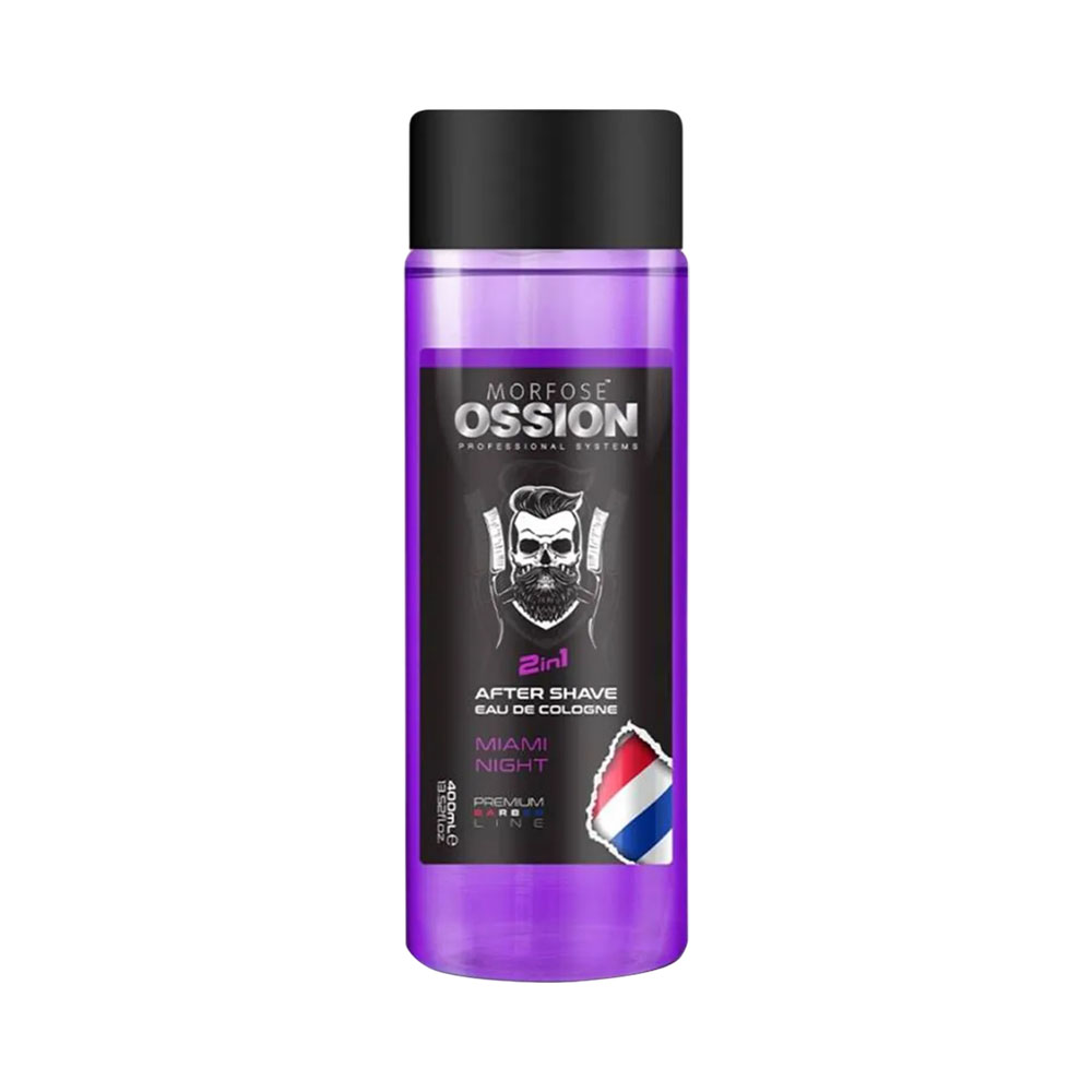 Loção After Shave Ossion 2IN1 Eau de Cologne Miami Night 400ML